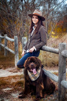 Dog Bandana - The Alta Tartan Classic Plaid - Tan