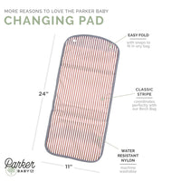 Baby Changing Mat - Striped - by Parker Baby Co.