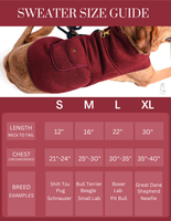 Large Dog Fleece Sweater Coat: L-XL