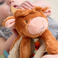 Baby Lovie - Highland Cow Baby Lovey Plush By Itzy Ritzy - *NEW*