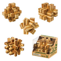 3D Wooden Bamboo Brain Puzzles - Bamboozlers