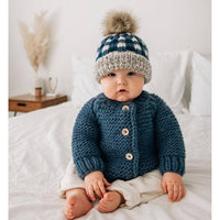 Pom Pom Beanie Hat - Atlantic Buffalo Check  - Baby & Kids