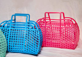 Retro Jelly Basket Bag - Large - 4 Colors