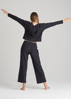 Womens Cropped Lounge Pant - Cotton Rib