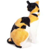 Calico Cat Stuffed Animal Plushie - 14" Tall