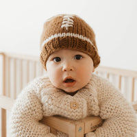 Football Beanie Game Day Handknit Hat - Baby & Kids