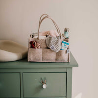 Diaper Caddy in Oatmeal by Parker Baby Co - Regular