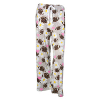 Womens Pajama Bottoms - Powder Puff Football PJ Pants