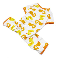 Dog Pajamas Outfit -  Rubber Ducky Pjs