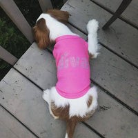 Dog Cotton  Shirt - Diva Dog Tee - Pink