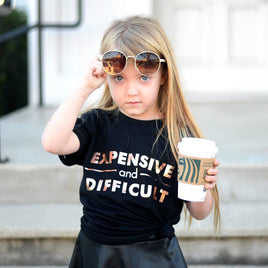 Kids Tee Shirt - Expensive And Difficult - Kids Top