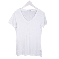 Womens V-neck Top - Cotton Blend Essential V-Neck Tee