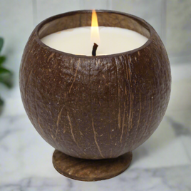 handmade soy blend coconut candle