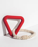 Triangle & Rope Tug Dog Chew Toy - 2 Sizes