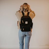 The Birch Bag Mini - Diaper Backpack in Black by Parker Baby Co