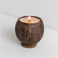 Handmade Soy Blend Coconut Shell Candle - Black Raspberry Vanilla