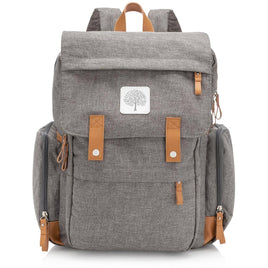 The Birch Bag - Diaper Backpack in Gray by Parker Baby Co