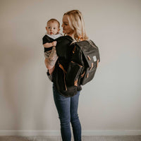 The Birch Bag - Diaper Backpack - in Black by Parker Baby Co