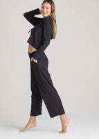 Womens Cropped Lounge Pant - Cotton Rib