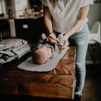 The Birch Bag - Diaper Backpack in Gray by Parker Baby Co