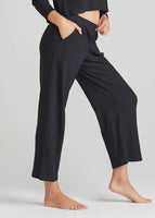 Womens Cropped Lounge Pant - Cotton Rib