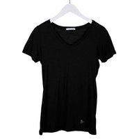 Womens V-neck Top - Cotton Blend Essential V-Neck Tee