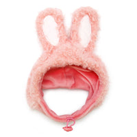 Pet Fluffy Bunny Hat - Pink