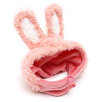 Pet Fluffy Bunny Hat - Pink