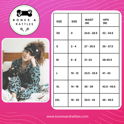 bones and rattles size chart