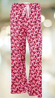 Womens Cute XOXO PJ Pants red and pink