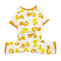 Dog Pajamas Outfit -  Rubber Ducky Pjs