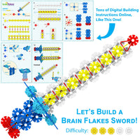 Kids Toys Brain Disc Flakes -  500 Pc Set