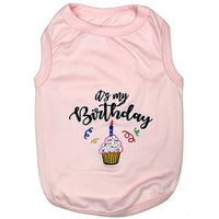 Birthday Girl Dog T-Shirt - Pink