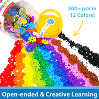 Kids Toys Brain Disc Flakes -  500 Pc Set