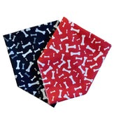 Cotton Printed Dog Bandana 2 Pk - Made in the USA