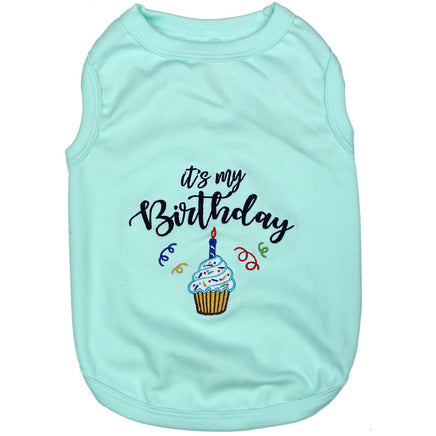 its my birthday dog shirt embroidered