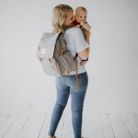 The Birch Bag - Diaper Backpack in Gray by Parker Baby Co