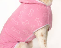 Microfiber Pet Bathrobe - Dog Hooded Bath towel: - Blue