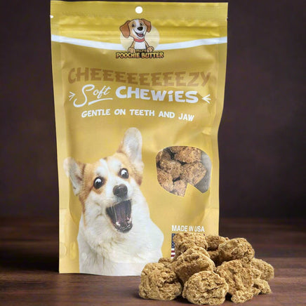 chewies cheese all natural dog treats soft and chewy by poochie butter