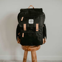 The Birch Bag - Diaper Backpack - in Black by Parker Baby Co