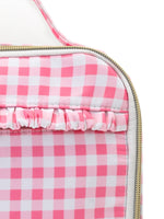 Little Girls Lunch Box - Pink Plaid Ruffle