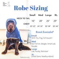 Microfiber Pet Bathrobe - Dog Hooded Bath towel: - Blue