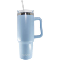 Travel Tumbler Cup with Handle - 40 Oz - Dusty Blue