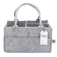 Diaper Caddy in Soft Gray by Parker Baby Co - Large