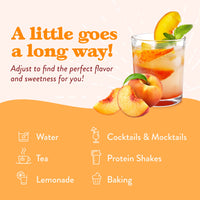 Sugar Free Skinny Syrups - Peach Drink Mix Syrup - Zero Calories