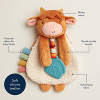 Baby Lovie - Highland Cow Baby Lovey Plush By Itzy Ritzy - *NEW*