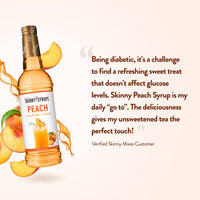 Sugar Free Skinny Syrups - Peach Drink Mix Syrup - Zero Calories