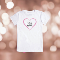 Dog Mama Ladies Top - Womens Tee / White