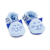 Handmade Kitty Baby Booties Blue or Pink