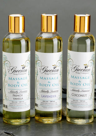 premium massage and body oil made in the USA